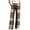 Multicolor D, variant on Kezqiaxn Trousers Pants for Women Checkered Elastic Waist Loose Pajama Bottoms Fall Pj Pants Fashion Clothing Multicolor E XL