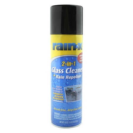 RainX 2 in 1 Glass Cleaner and Rain Repellent, 18 Ounce Aerosol -