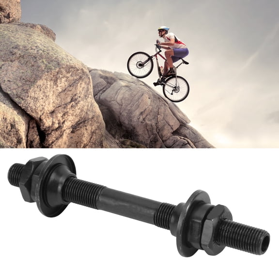 Durable Steel Bike Axle, Hollow Shaft for Quick Release, Fits Standard Bicycle Hubs