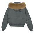 thumbnail image 4 of Wovix Womens Winter Coats Waterproof Ski Long Sleeve Jacket with Hood for Rain Snow Outdoors Windproof Warm Jacket Plaid Coat Basic Daily, 4 of 5