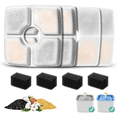thumbnail image 3 of Replacement Filters Sponges for 84oz/2.5L Automatic Pet Fountain Cat Water Filter Triple Filtration 4PCS, 3 of 4