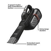 BLACK+DECKER Dustbuster Handheld Vacuum, Cordless, AdvancedClean+, Black (HHVK515J00FF) , Gray 20V Black Vac