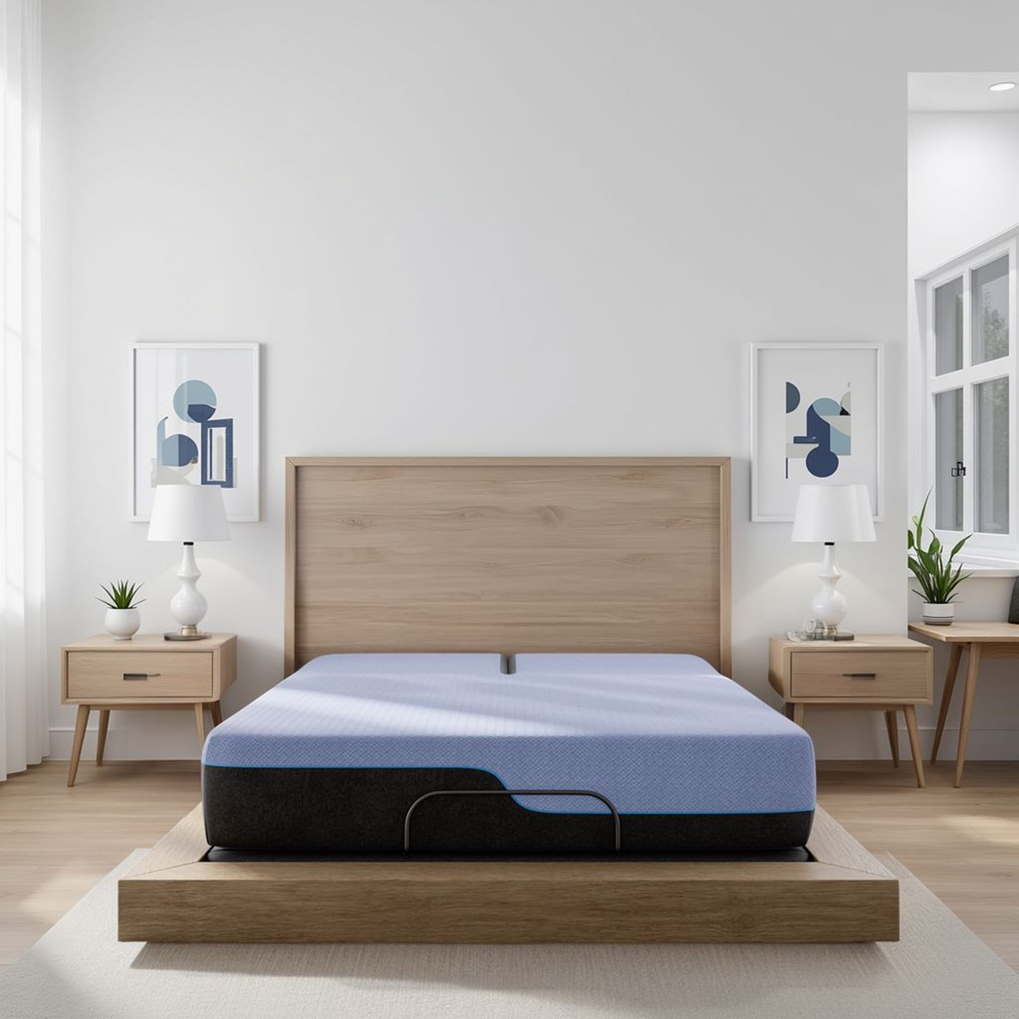 Bridgevine Home 12 inch Flex Top Hybrid Cooling Latex Foam and Coil Mattress, King Size