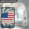 thumbnail image 5 of Yuyamidu Daisy RV Door Window Shade Cover American Flag RV Blackout Window Cover with Privacy UV Protection Universal Camper Door Window Sunshade, 26 x 17 Inch, 5 of 7