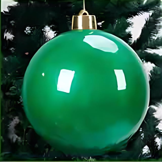Bola de adorno de Navidad 15cm Plástico brillante | Decoración de techo a prueba de roturas brillantes | Adorno de árbol dorado | Fácil de colgar | Decoración festiva navideña
