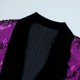 thumbnail image 4 of Chaqueta con lentejuelas, blazer brillante, esmoquin de fiesta con purpurina para hombre, 4 of 9