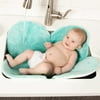 Blooming Bath Poppy Baby Bath Seat, 0 to 6 Months, Seafoam/Brown