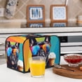 thumbnail image 5 of Rateoe Rainbow Bulldog Sunglasses Pattern Toaster Covers 2 Slice Wide Slot,Bread Machine Cover,Bread Dust Cover & Fingerprint Protection,Appliance Covers, 5 of 7