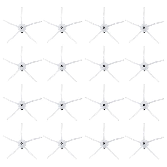 Reemplazo de robots de barrido 16 Uds cepillo lateral blanco de 5 brazos para Xiaomi Roborock S6 S5 E35 E2 S50 S5