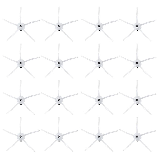 16 Uds cepillo lateral blanco de 5 brazos para Xiaomi Roborock S6 S5 E35 E2 S50 S5