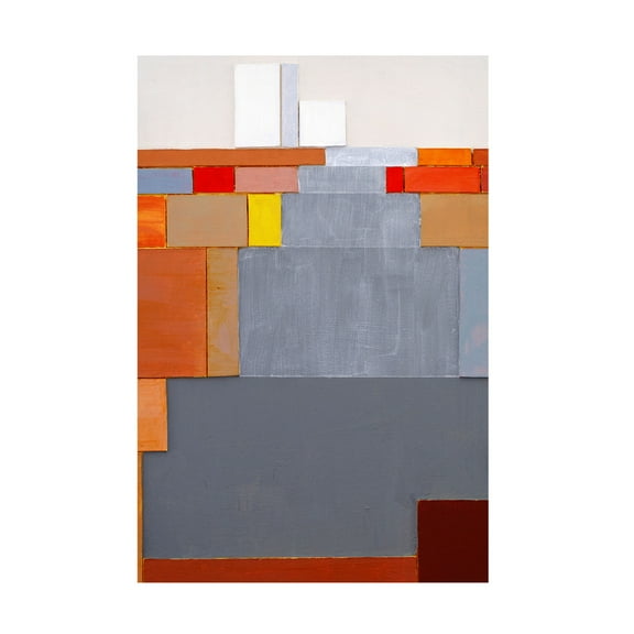 Canvas Wall Art - Incado 'Red Graphics' Wall Art for Living Room, Bedroom, or Office Décor by Trademark Fine Art - 12 x 19 Inches