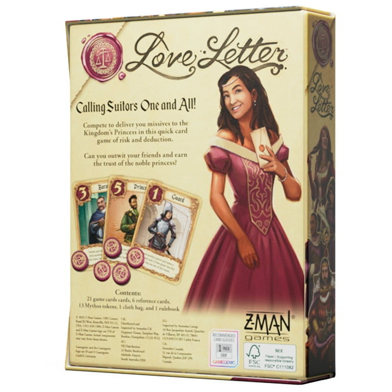 洋楽 DOC Love Games Asmodee Love Letter Classic Eco Box Family Card Game for Ages 10+