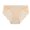 Beige, variant on Briefs for Women in Solid Color with Traceless Silk and Ventilating Lace, Comfortable Underwear for Daily Wear and Intimate Occasions
