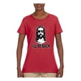 thumbnail image 2 of Wild Bobby Jesus: Ill Be Back Inspirational/Christian Women Graphic Tee, Red, Medium, 2 of 5