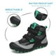 thumbnail image 2 of Botas de senderismo Mishansha para niños, transpirables, ligeras, negro/verde/gris, 2 of 6