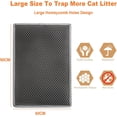 thumbnail image 2 of Cat Litter Mat Large, 90x60 cm Double Layer Litter Trapping Mat, EVA Waterproof Urine Proof Non-Slip Cat Litter Box Mat, Scatter Control, Less Waste，Easier to Clean,Washable (Gray), 2 of 7