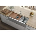 thumbnail image 6 of Ruvati 45-inch Workstation Two-Tiered Ledge Kitchen Sink Apron-Front 16 Gauge, 6 of 8