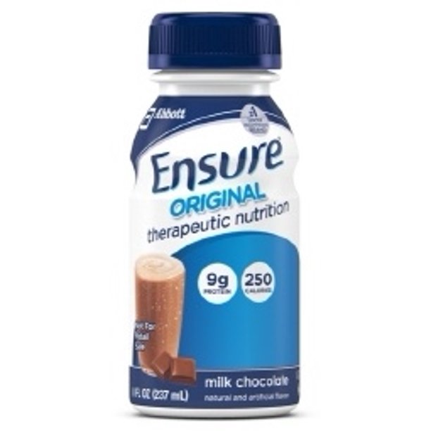 Ensure Original Milk Chocolate, 8 Ounce Bottle, Therapeutic Nutrition