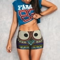 thumbnail image 3 of Naloa Boho Owl Biker Shorts for Women Seamless Scrunch Short Women’s Yoga Shorts for Gym Running Sport Shorts - XX-Large, 3 of 9