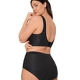 thumbnail image 5 of Bali One Smooth U All-Around Smoothing Underwear Brief Black Mixed Animal 9 Women's, 5 of 6