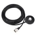 thumbnail image 1 of Antena móvil para coche con base magnética para montaje en techo con cable coaxial UHF macho de 5 metros de largo, 1 of 7