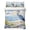 White Blue, variant on Queen Quilt Set 90''x96'', Coastal Birds Lightweight Bedspread Coverlet Set with 2 Pillow Shams, Blue Sky Heron Seabird Tropical Beach Breathable All Season Quilt Bedding for Bedroom/Guest Room