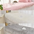 thumbnail image 3 of 3 Sizes 3 Colors Rectangle Soft Fluffy Rug Shaggy Rugs Faux Sheepskin Rugs Home Decor Mats for Living Room,Bedroom -Pink, White, Grey, 3 of 7
