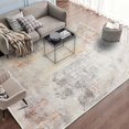 thumbnail image 2 of Calore Area Rug 6.5'x9.8' Rug for Living Room Bedroom Dining Room Abstract Soft Modern Distressed Rugs Non Slip Indoor Carpet Print Floor Cover, Abstract/Grey, 2 of 6