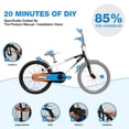 thumbnail image 4 of Hykolity 20 in Kids Bike for Boys & Girls, BMX Handlebar Children Bicycle Ages 6-12 Steel Frame Coaster Brake for Learning Rider, 4 of 8
