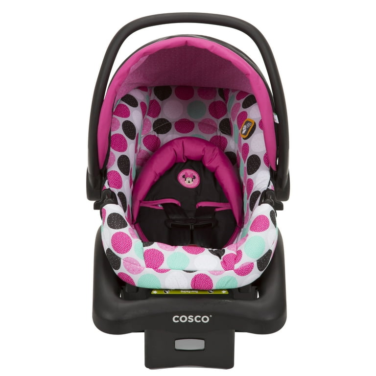 DISNEY Siège auto bébé Groupe 0+/1 Minnie rose/gris pas cher 