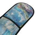 thumbnail image 4 of Yayeee Double Oven Mitt Kitchen Heat Resistant Baking 35" x7" Quilted Glove, Crystal Ocean, 4 of 6