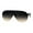 Black Brown, variant on Shield Luxury Rimless Futuristic Robotic Trendy Retro Fashion Sunglasses Pink Grey