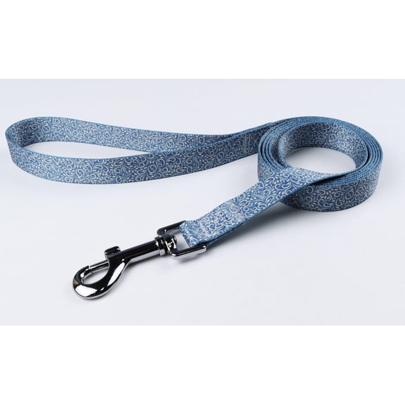 GOBLIT Blue Ivy Dog Leash, 5ft Length, Nylon, Floral Print