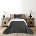 thumbnail image 4 of Ambesonne Dark Grey Quilted Bedspread Set 2 Pcs, Venetian Baroque, Twin Size, Black Grey, 4 of 5