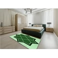 thumbnail image 4 of Ahgly Company Indoor Rectangle Patterned Deep Emerald Green Area Rugs, 7' x 10', 4 of 6
