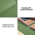 thumbnail image 5 of Aothia Leather Desk Pad Protector ,Mouse Pad,Office Desk Mat, Non-Slip PU Leather Desk Blotter,Laptop Desk Pad,Waterproof Desk Writing Pad for Office and Home  (36" x 17", Olive Green), 5 of 7