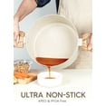 thumbnail image 6 of 5Qt Nonstick Stock Pot with Lid, White, 6 of 8