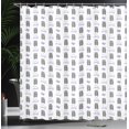 thumbnail image 3 of Ambesonne Bear Shower Curtain, Need More Sleep Art, 69"Wx84"L, Dimgray and Mauve, 3 of 4