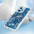 thumbnail image 4 of Slim Fit Phone Case for Redmi Note 12 4G, Glitter Liquid Quicksand Effect Silicone Soft TPU Case with Camera Lens and Screen Protection for Redmi Note 12 4G,LSWT Blue, 4 of 12