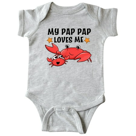 

Inktastic My Pap Pap Loves Me- cute crab family Gift Baby Boy or Baby Girl Bodysuit