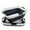 White/Black, variant on SAMMART Set of 2 Collapsible 3 Handled Plastic Laundry Basket - Foldable Pop Up Storage Container/Organizer - Portable Washing Tub - Space Saving Hamper/Basket