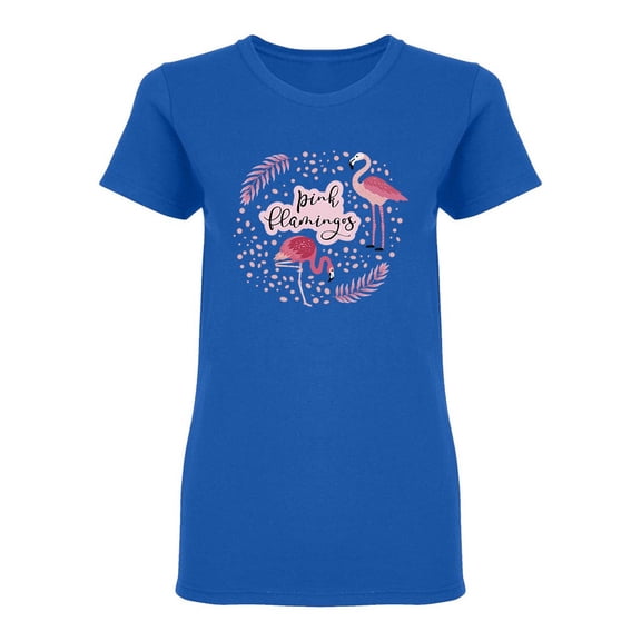 Pink Flamingos Design Shaped Tee Women's -Image by Shutterstock