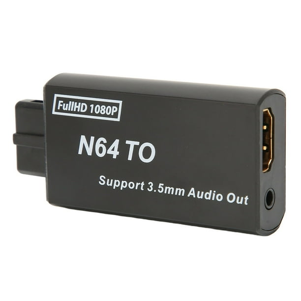 Video Game Adapter, Lossless Digitized Output Plug And Play Support PAL NTSC Game HD Multimedia Interface Converter 1080p For Live TV ANGGREK for N64 to HD Multimedia Interface Converter