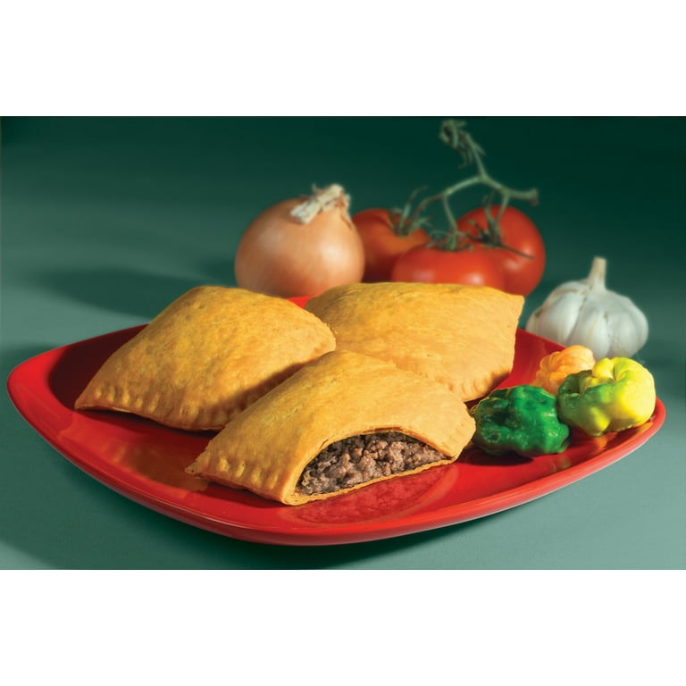 Jamacian Style Spicy Beef Empanadas, 5 oz, 10/Carton, Ships in 1-3 Business Days Jamacian Style Spicy Beef Empanadas, 5 oz, 10/Carton, Ships in 1-3 Business Days