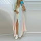 thumbnail image 1 of Rayas Impreso Señoras Camisa Larga Vestido Bohemio Moda Playa Botón Nuevo Estilo Carta Coincidencia De Gran Tamaño Túnicapangjing, 1 of 4