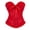 Red, variant on Women's Corset Tube Top Halloween Lace-Up Backless Y2K Going Out Double Lined Cropped Tank Tops
