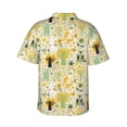 thumbnail image 4 of Xecao Animal Tree print Hawaiian shirt - a stylish short-sleeve button-down for men, perfect for casual beach and tropical outings., 4 of 9