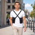 thumbnail image 6 of Tdxkok Back Double Pouch Concealed Carry Bag Adjustable Strap Underarm Hidden Storage Organizer Pocket for Phone Outdoor Accessories 8.66*6.50*0.79IN E, 6 of 6