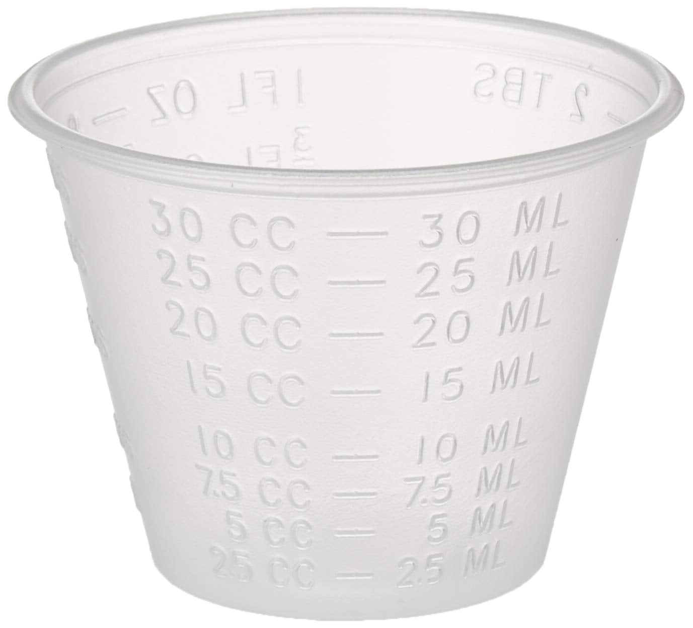 Epic Medical Supply 1 Oz Disposable Clear Plastic Medicine Cup Pack.