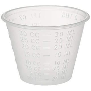 [5000 Pack] 1 oz Graduated Medicine Cups – Polypropylene Disposable  Measuring Cup - Clear Plastic Cups with ML, Dram, CC, TBSP & FL OZ Measure